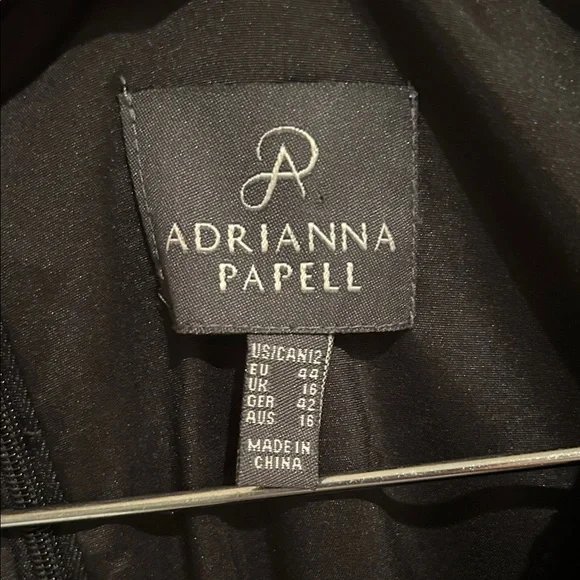 NWT Adrianna Papell Elegant Black Dress size 12 - Picture 2 of 8
